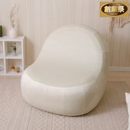 カバーが洗える 1人掛けふわもちソファ 布張りタイプ (ベロア)【期間限定価格:11/24~1/5まで】