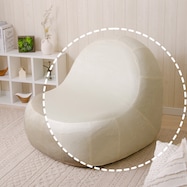 カバーが洗える1人用ふわもちソファ 専用カバー(ベロア)