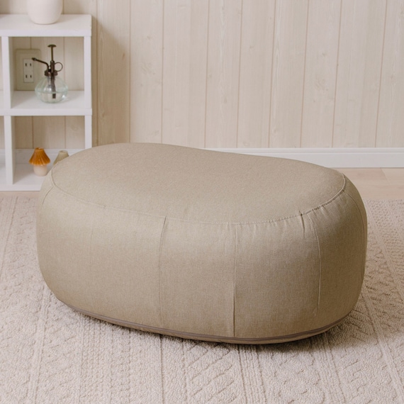 カバーが洗える 1人掛けふわもちソファセット 布張りタイプ (MO) 6枚目画像