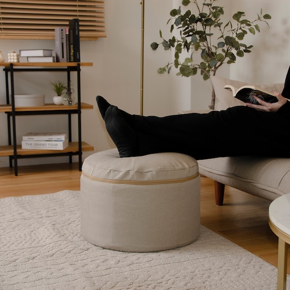 マルチに使えるクッションスツール ラウンド BE 2枚目画像