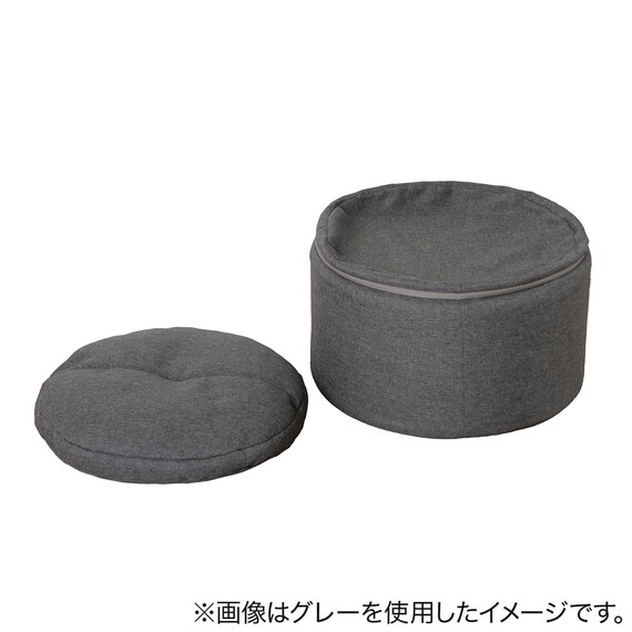 マルチに使えるクッションスツール ラウンド BE 7枚目画像