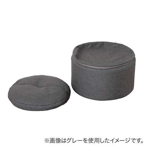 マルチに使えるクッションスツール ラウンド BE 7枚目画像