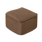 マルチに使えるクッションスツール スクエア BR 3枚目画像