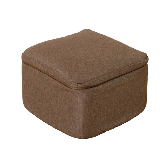 マルチに使えるクッションスツール スクエア BR 3枚目画像