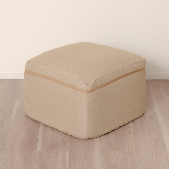 マルチに使えるクッションスツール スクエア BE 1枚目画像