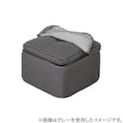 マルチに使えるクッションスツール スクエア BE 5枚目画像