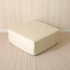 オットマン・スツールになるごろ寝マットレス(ベロア調 アイボリー) 1枚目画像