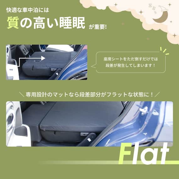 車中泊マット ホンダヴェゼル RV3/4/5/6型 5人乗り用(助手席用) 6枚目画像