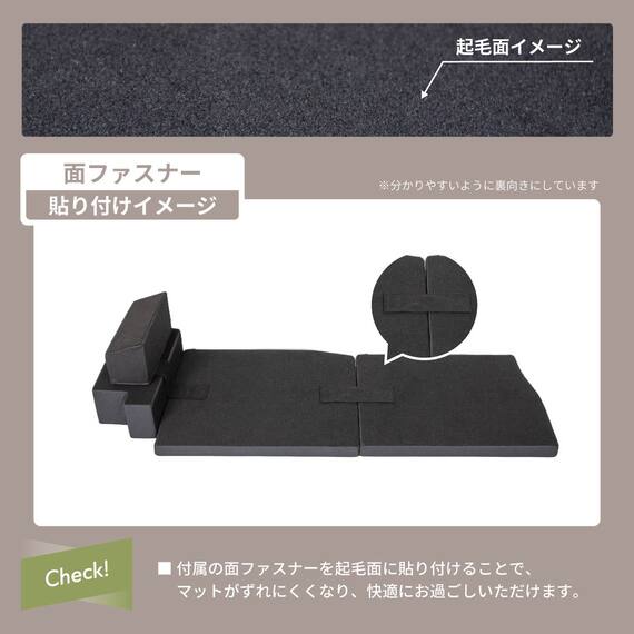 車中泊マット ホンダヴェゼル RV3/4/5/6型 5人乗り用(助手席用) 12枚目画像