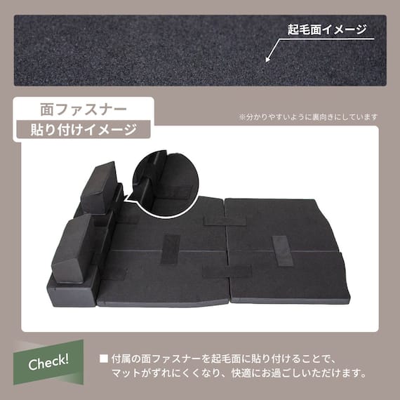 車中泊マット ホンダヴェゼル RV3/4/5/6型 5人乗り用 12枚目画像