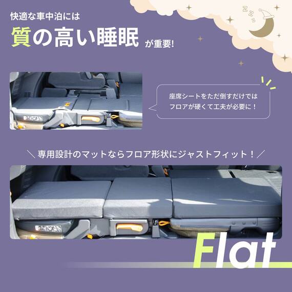 車中泊マット ホンダエヌバン JJ1／JJ2型専用 6枚目画像