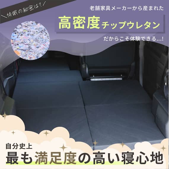 車中泊マット ホンダエヌバン JJ1/JJ2型専用 7枚目画像
