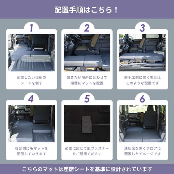 車中泊マット ホンダエヌバン JJ1/JJ2型専用 11枚目画像