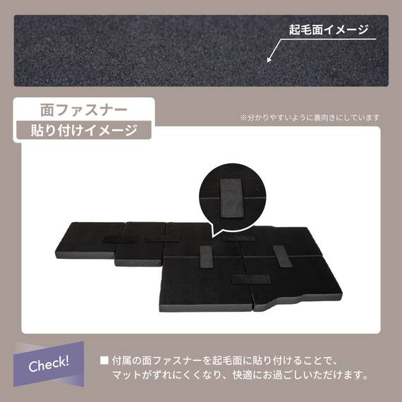 車中泊マット ホンダエヌバン JJ1／JJ2型専用 12枚目画像