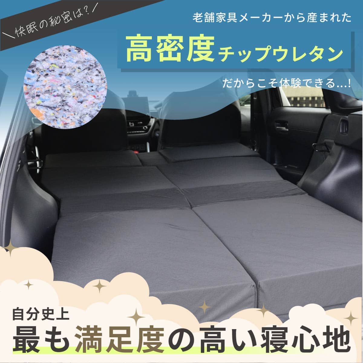 車中泊マット トヨタカローラクロス SVG11／13／15／16 ・ ZSG10