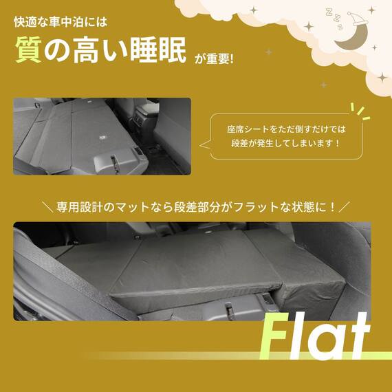 車中泊マット トヨタラヴ4 MXAA54 ・ MXAA52 ・ AXAH54 ・ AXAH52型 5人乗り用(運転席用) 6枚目画像
