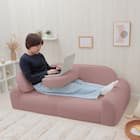 暮らしに寄り添うコンパクトローソファ (A1371 ピンク) 4枚目画像