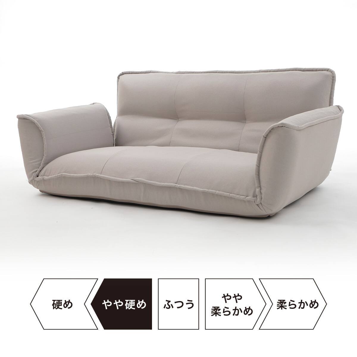 【HONO hono】ニトリ　コンパクトソファ 2人掛け　ベージュ 送料込 日本製】お家でだらだらソファ ライトベージュ (2人掛けコンパクト