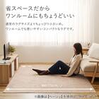 【日本製】カットパイルの軽量ラグ 176×176cm(グリーン) 4枚目画像