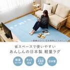 【日本製】ループパイルの軽量ラグ176×261cm(アイボリー) 3枚目画像