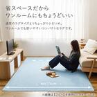 【日本製】ループパイルの軽量ラグ176×261cm(アイボリー) 4枚目画像