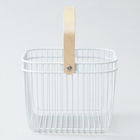 取っ手付バスケット265(ホワイト) 2個セット 9枚目画像