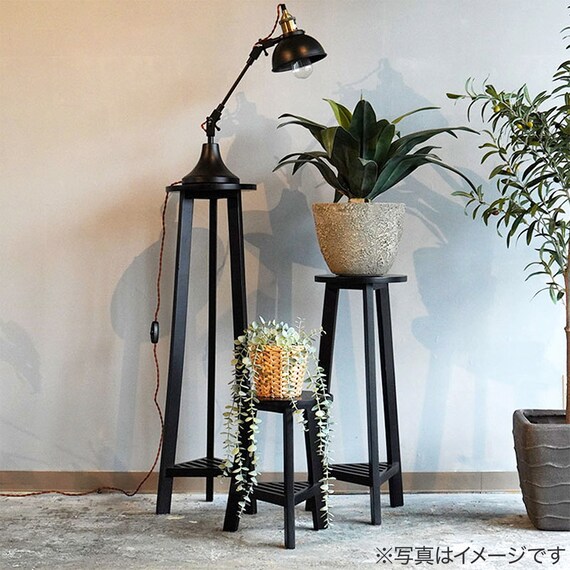 天然木プランターベース M(ブラック) 2枚目画像