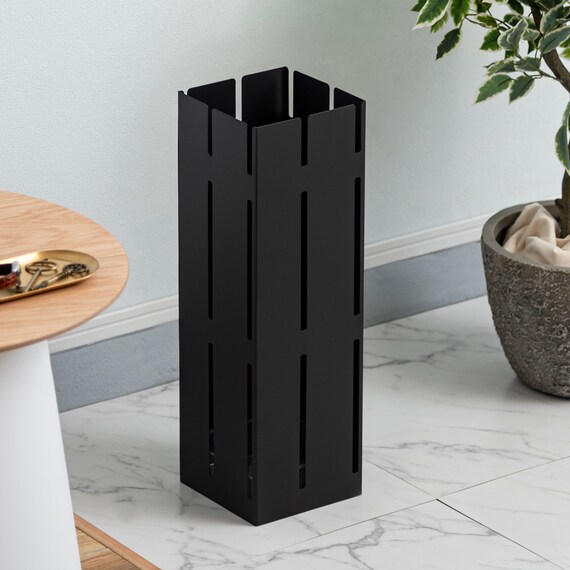 場所をとらないコンパクト傘立て スリット(ブラック) 8枚目画像