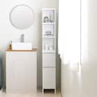 洗面所やキッチンにも使えるすき間収納 (幅25cm WH) 1枚目画像