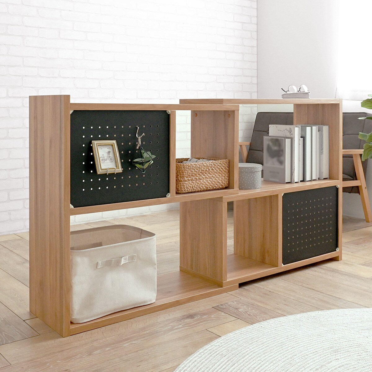 伸縮回転オープンラック (80×80 NA) | ニトリネット【公式】 家具