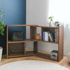 伸縮回転オープンラック (80×80 BR) 6枚目画像