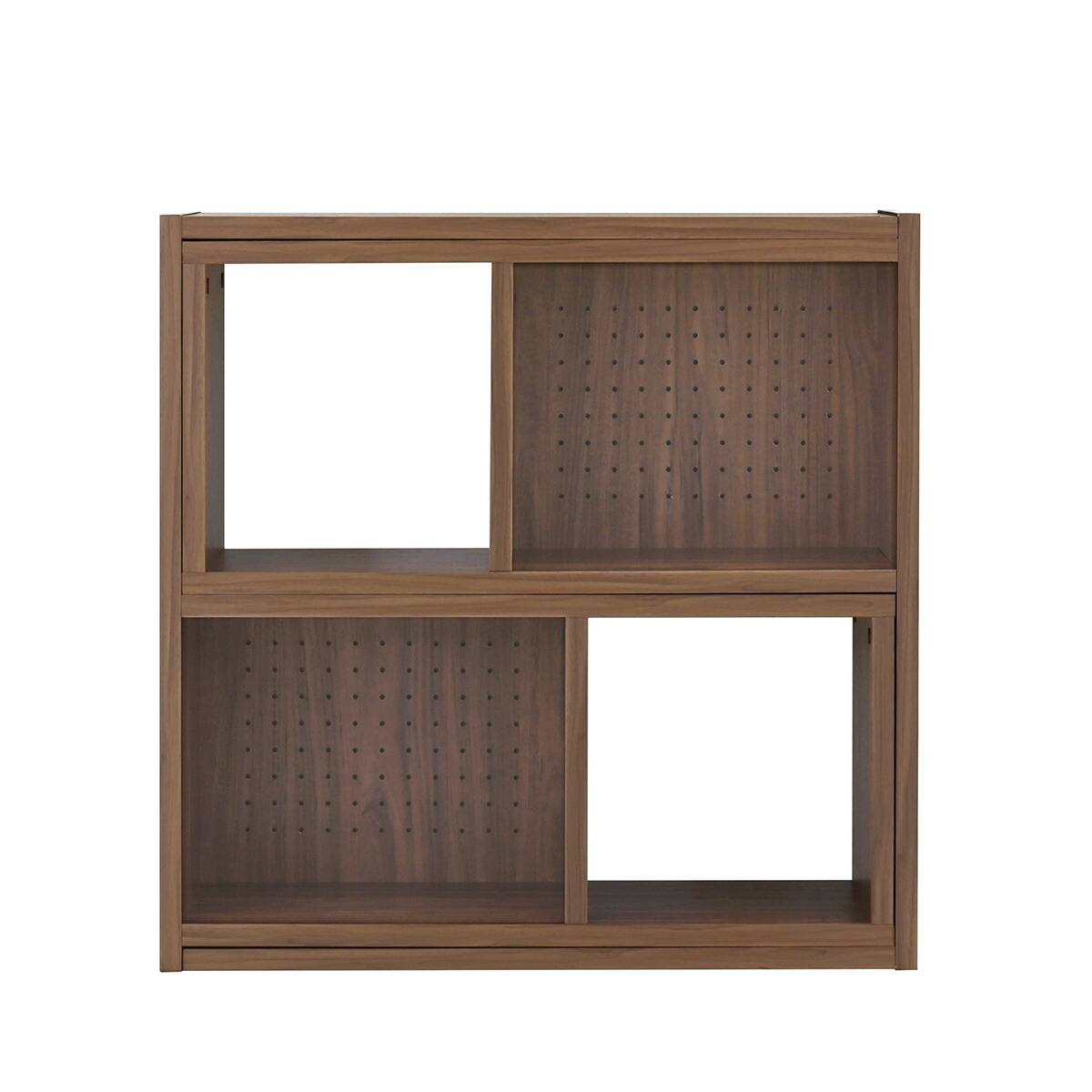 伸縮回転オープンラック (80×80 BR) | ニトリネット【公式】 家具