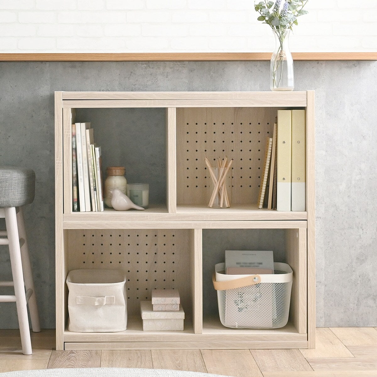 伸縮回転オープンラック (80×80 IV) | ニトリネット【公式】 家具