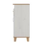 石目調ガラスの北欧風スリムキャビネット (幅40cm WW/GN) 7枚目画像