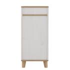 石目調ガラスの北欧風スリムキャビネット (幅40cm WW/GN) 8枚目画像