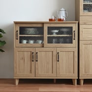 石目調ガラスの北欧風キッチンカウンター