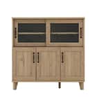 石目調ガラスの北欧風キッチンカウンター (幅90cm GN) 4枚目画像