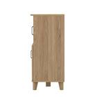 石目調ガラスの北欧風キッチンカウンター (幅90cm GN) 6枚目画像