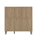 石目調ガラスの北欧風キッチンカウンター (幅90cm GN) 7枚目画像