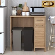 北欧スタイルのキッチンペールカウンター (幅90cm GN)【期間限定価格:11/28~1/5まで】