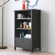 ヴィンテージ調のシンプルキャビネット (幅60cm DBR)