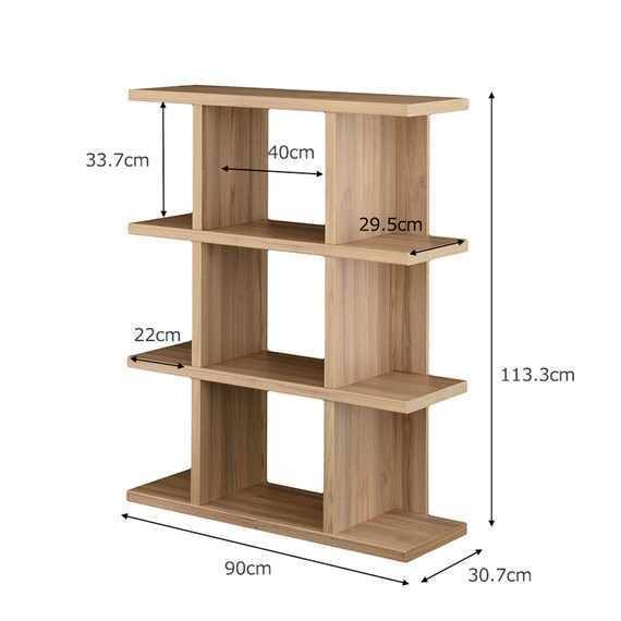 見せる収納 (幅90×高さ113cm GN) 5枚目画像