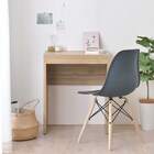 コンパクトサイズのシンプルデスク (幅60cm GN) 2枚目画像