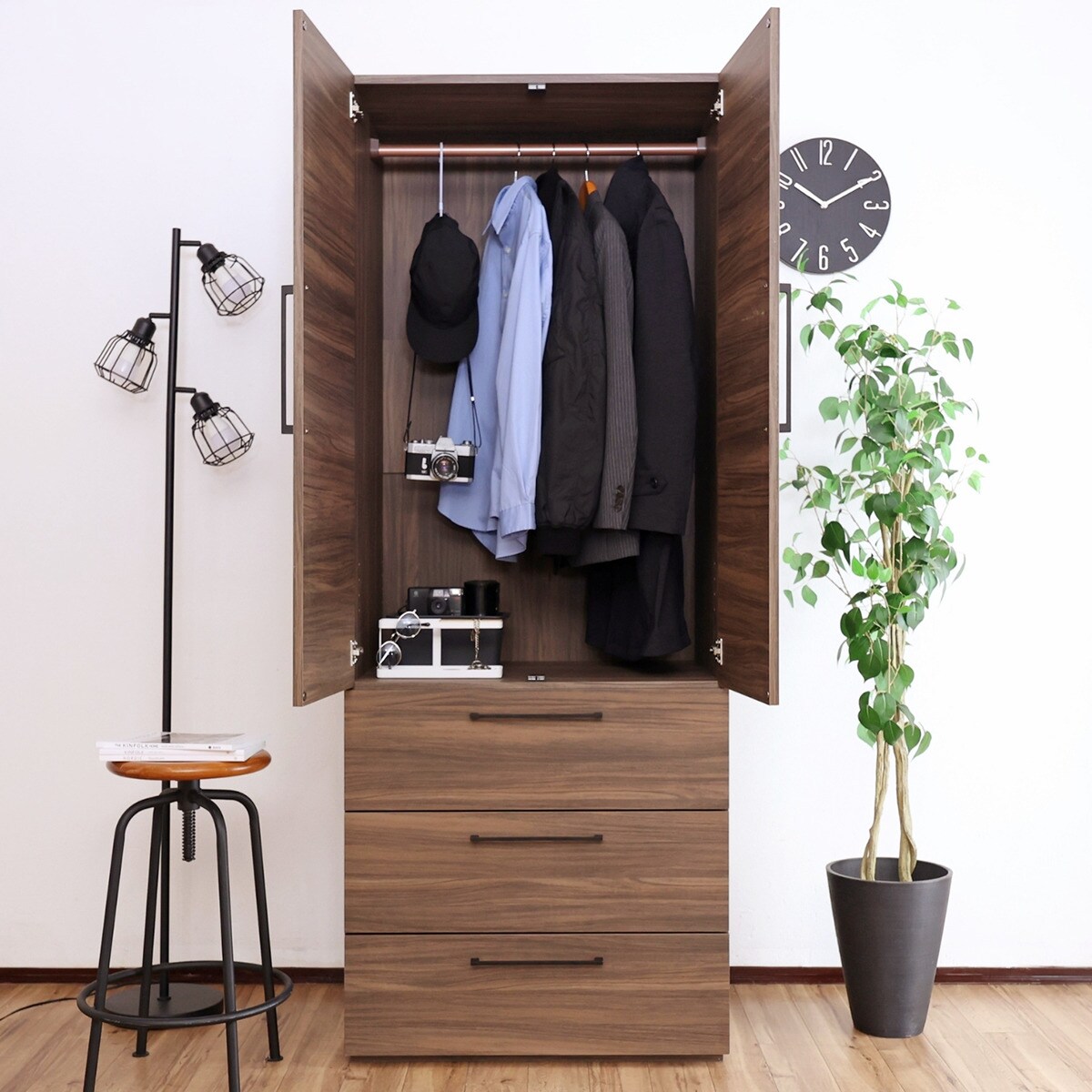 引き出し付き衣類収納庫 (BR) | ニトリネット【公式】 家具