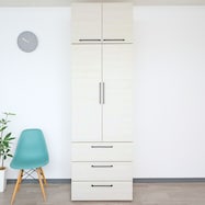 引き出し付き衣類収納庫 上置き付き