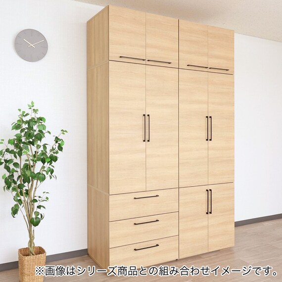 子供服も掛けられる衣類収納庫 上置き付き (NA) 22枚目画像