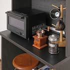 ゴミ箱も収まるシンプルキッチン収納 (ブラック) 8枚目画像