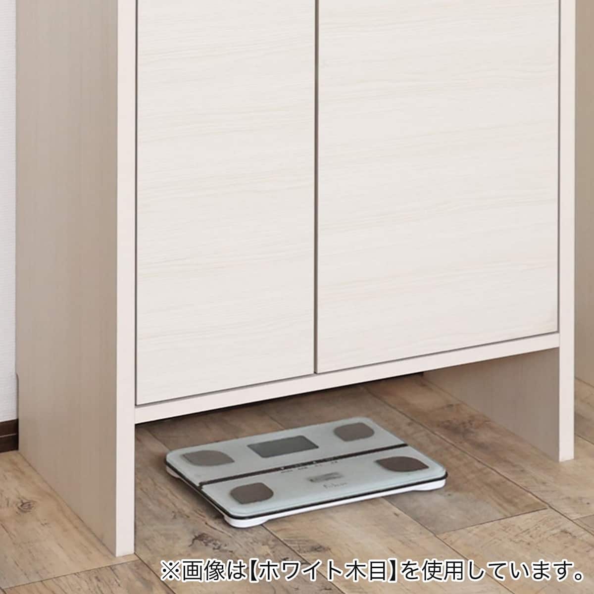 スリム設計のモダンキャビネット 扉 (高さ120cm GY) | ニトリネット