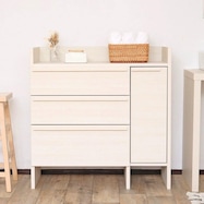 スリム設計のモダンキャビネット (幅90cm)【期間限定価格:11/28~1/5まで】