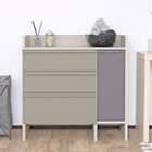 スリム設計のモダンキャビネット (幅90cm GY) 1枚目画像